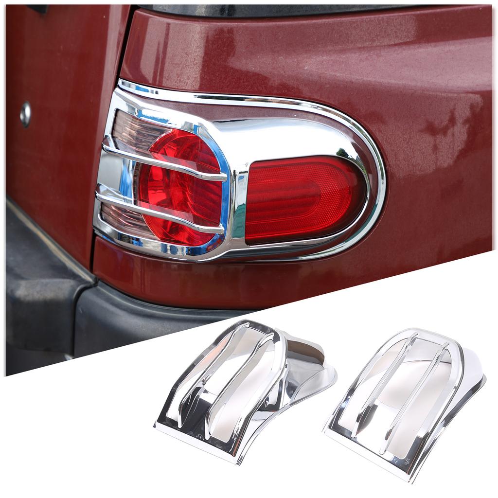 For Toyota FJ Cruiser 2007-2025 ABS Glossy Black Car Front Fog Light Bumper Frame Trim Headlight Cover Accessories