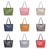 Solid Color Transparent Jelly Bag Multi Function Letter Prints Handbags Cute Armpit Bags  Summer