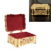 Metal Jewelry Storage Box Vintage Alloy Small Treasure Chest Case Trinket   for Ear s Necklace Bracelet