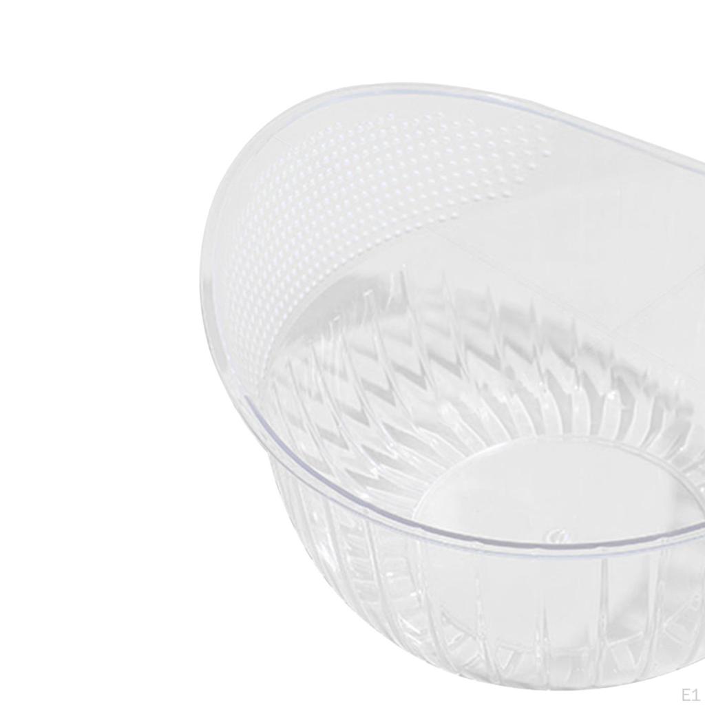 Rice Washer Strainer Container with Fine Mesh Colanders Sieve Bowl for Cleaning Veggie, Fruit ,Pasta