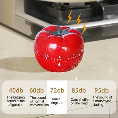 Sveglia promemoria timer da cucina a forma di pomodoro da 1 minuto a 60 minuti timer meccanico con conto alla rovescia regolabile