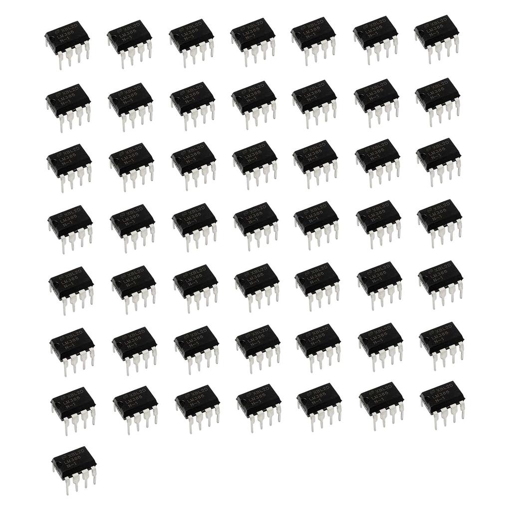 50x LM386N IC Audio Amplifier Electronic Components DIP8 Recorder Power Amplifier Speaker Low Input Voltage Regulator