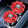 Car One Key Start Button Valve Decor Accessories Central Control Rotation One Click Start Button Industrial Valve Decoration