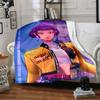 1pc KPop Demon Hunters ZOEY3 Blanket, Gift, for Men and Women, Soft Blanket, Good for Sofa Bed Couch Travel, Lightweight Flannel Blanket