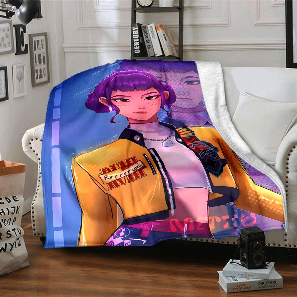 1pc KPop Demon Hunters ZOEY3 Blanket, Gift, for Men and Women, Soft Blanket, Good for Sofa Bed Couch Travel, Lightweight Flannel Blanket