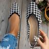 New Large-sized Pointed-toe Low-heeled Single Shoes for Women, Casual Flat Shoes