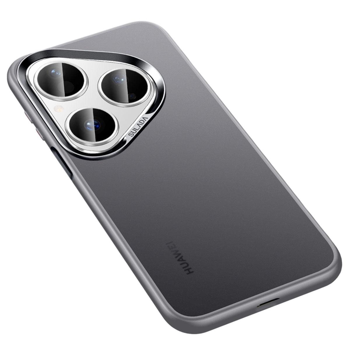 

SULADA For Huawei Pura 80 Case PC+TPU Shockproof Matte Phone Protector Cover Grey