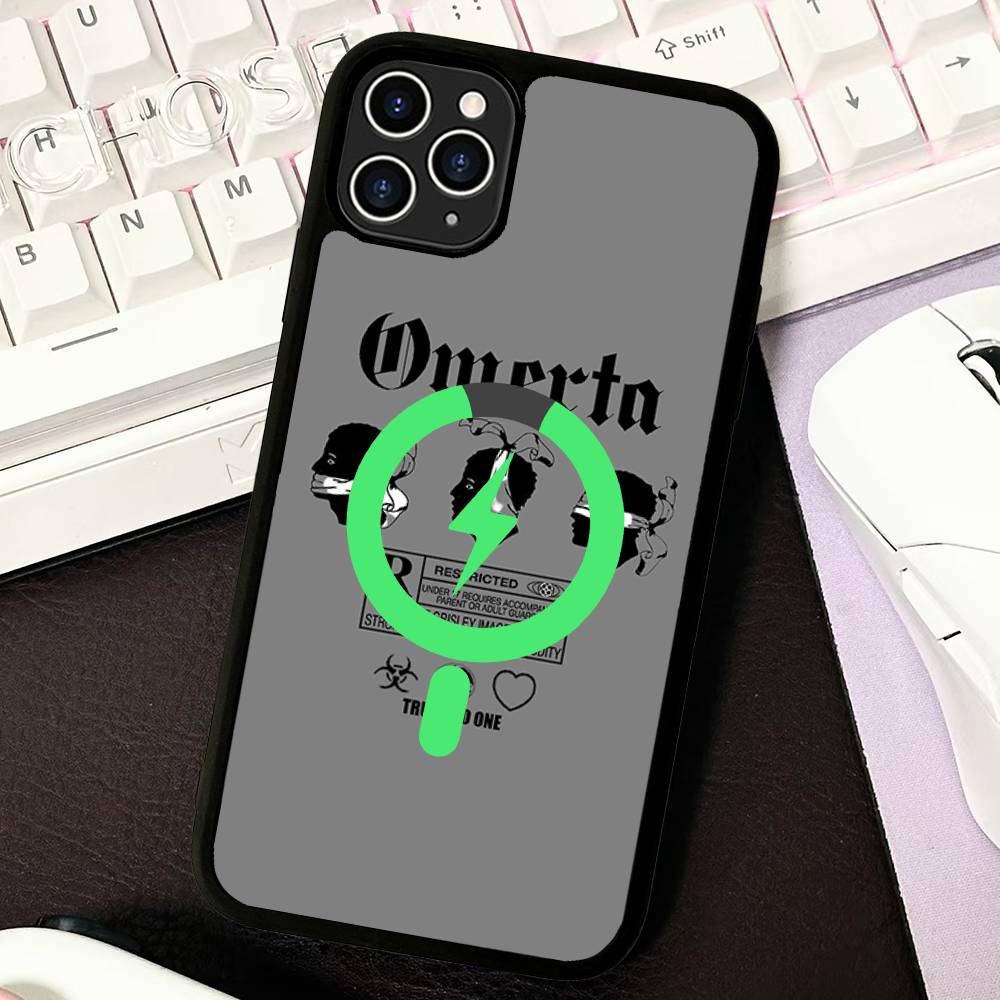 Fashion O-OmertaS 47 Magnetic Wireless Phone Case For IPhone 17 16 15 14 13 12 11 Pro Max Plus Mag Phone Cover