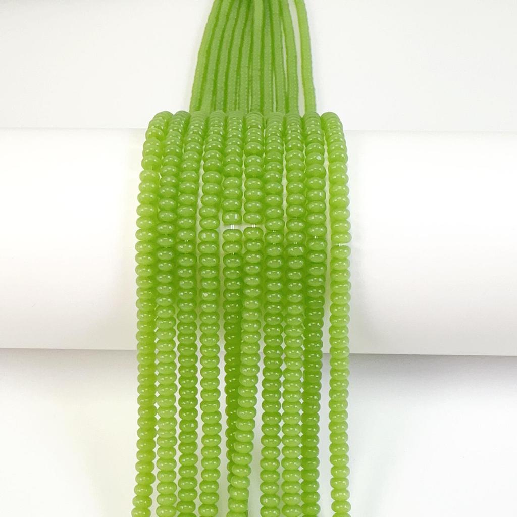 2x4mm Colorful Glass Spacer Beads for DIY Jewelry Bracelets