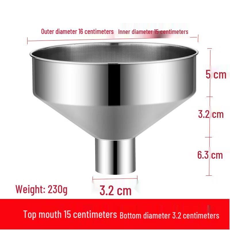 

Jingyuheng Large Mouth 304 Stainless Steel Funnel