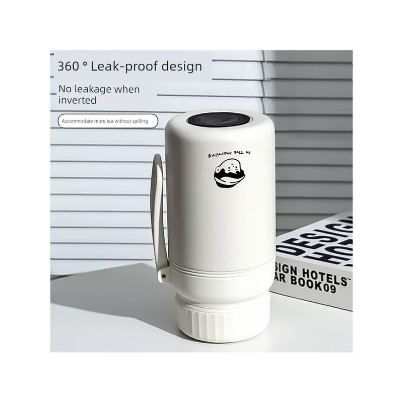 Stylish Couple's High-Appearance Water Bottle, 316 Stainless Steel Large-Capacity Thermos Cup, Simple Design with Carrying Strap, Portable Water Cup