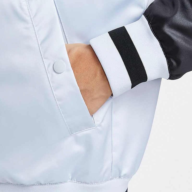 New Nike Therma FITDNA Baseball Jacket Men's Light Blue FZ0663-043