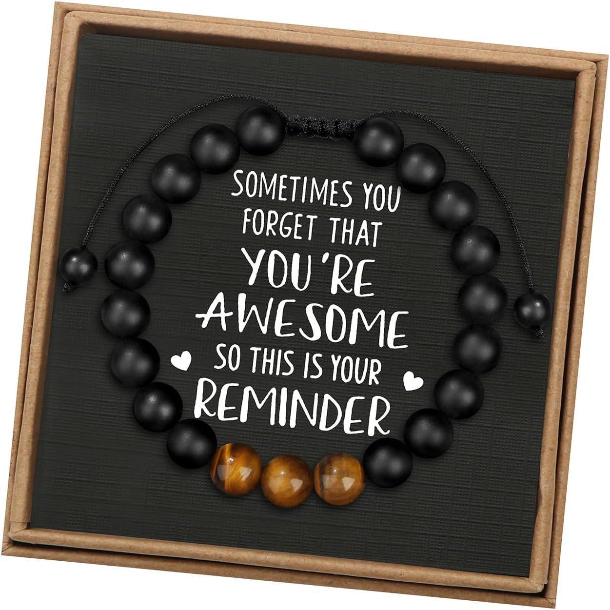 

Натуральный браслет из тигрового глаза с регулируемой застежкой - Двухслойная нить для мужчин