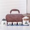 Panda Portable Travel Tea Set One Pot Three Cups Quick Cups Outdoor Camping Kung Fu Brewing Teapot Companion Gift