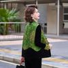 2026 Velvet Retro Suit for Mothers: Stylish Spring/Autumn Vest Jacket In Chinese National Style