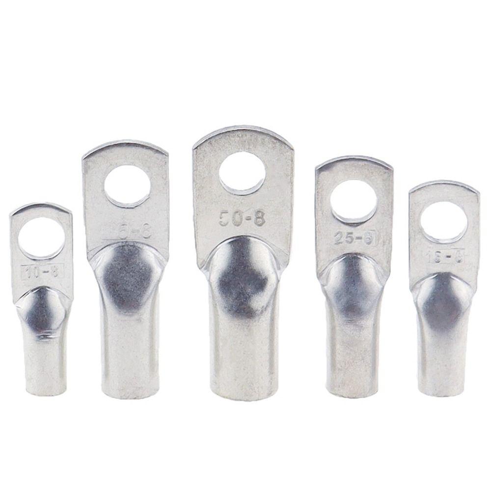 5Pcs 14-2AWG Tinned Copper Cable Lug JG Series Battery Cable Terminal  for Power Wire Crimping