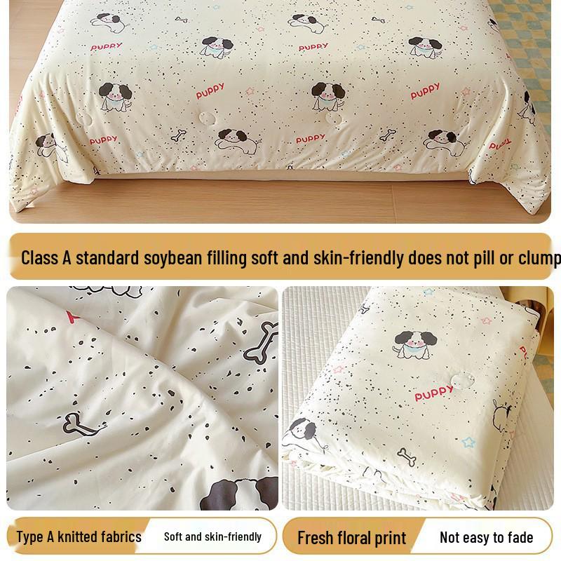 Leichte Baumwoll-Kinderbettdecke - Maschinenwaschbare Sommerdecke