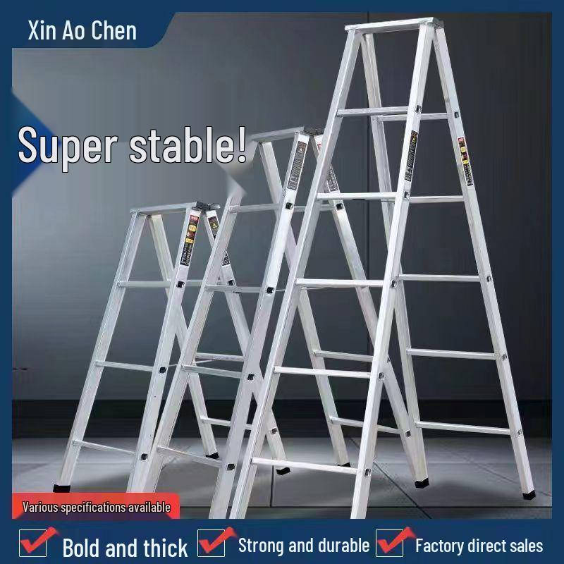 Heavy-Duty Carbon Steel Multi-Functional Folding A-Frame Ladder, 4-5 Steps, Indoor Use
