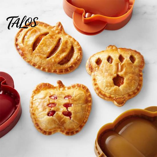 Pressa per impasto per dolci 2 Pezzi Set di stampi per hand pie autunnali, Tema autunnale Zucca Mela e Utensili da cucina Ghianda Mini torte alla frutta, Strumenti per il Ringraziamento,