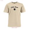 Cat Mum Mothers Day Womens Cotton T Shirt Vintage Washed Comfortable Casual Soft Slightly Stretched Fashion Breathable