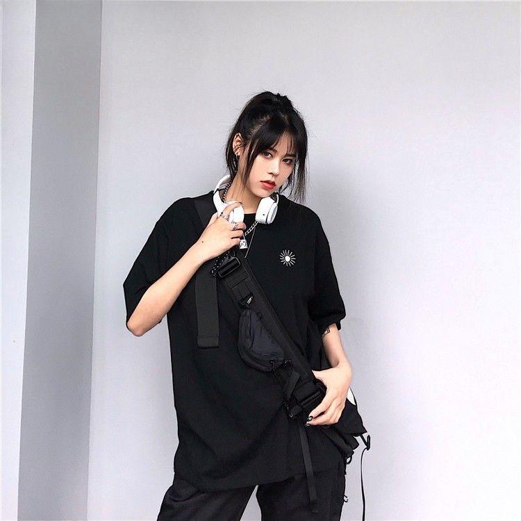 Oansatz T-Shirts Sommer Kurzarm T Shirt Frauen Harajuku Gedruckt T-shirt Casual Tee Tops Frauen