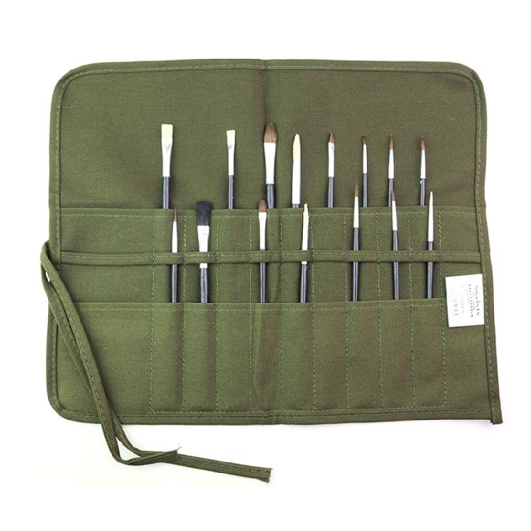 Paintbrush Storage Bag Paint Brush Holder with 22/30 Slots Rolled Up Pen Bag for Art Students