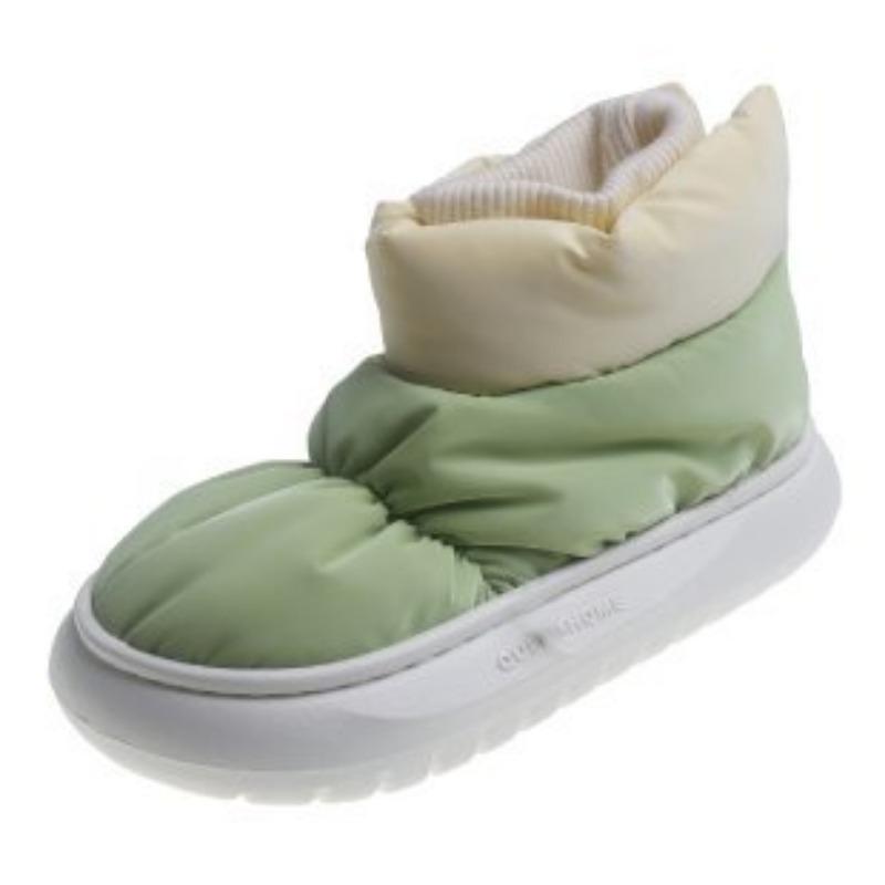 

Водонепроницаемые зимние ботинки женские осенне-зимние бархатные утолщенные для улицы новые на толстой подошве нескользящие большие хлопковые ботинки женские 38