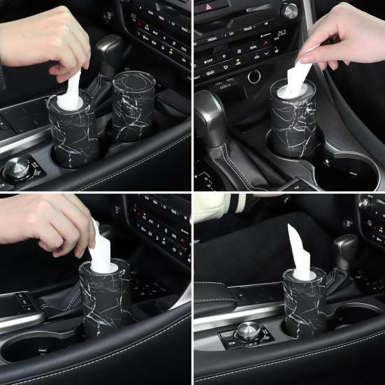 3ks držáky na ubrousky do auta Cestovní sáčky na ubrousky Ekologické Bez zápachu Velkokapacitní box na ubrousky do auta