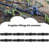 8Pcs Drip Irrigation Fittings Connectors 1/2inch Irrigation Tubing Garden Hose Coupler Barbed Connector Plastic