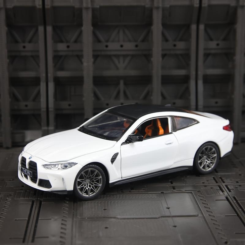 CCA 1:23 simulation BMW M4 G82 alloy car model ornament collection, doors and hood can be opened, steering and sliding ornament