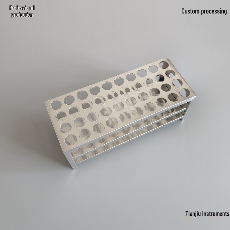 Estante para Tubos de Ensayo y Tubos de Centrifugación de Aluminio, Modelo 18.5*4020.5*40, para Experimentos de Laboratorio