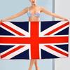 Beach Towel Super Soft Comfortable Superfine Fiber Water Absorption UK Flag Pool Towel for Home