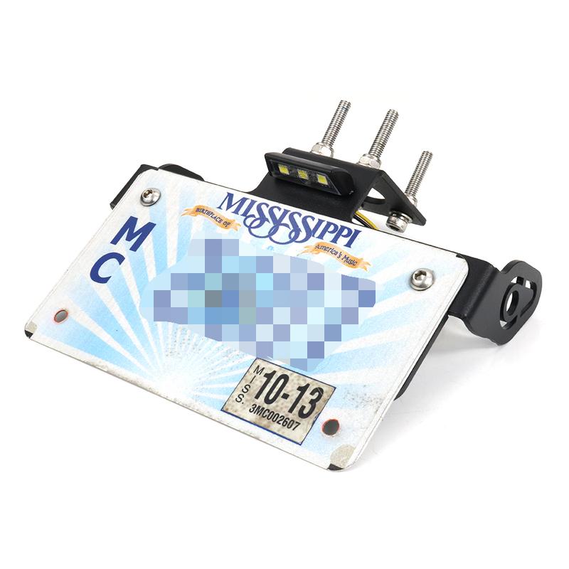 License Plate Holder Bracket LED Light Fit For Yamaha YZF-R6 R6 2006-2021 Motorcycle Rear Tail Tidy Fender Eliminator Kit Black