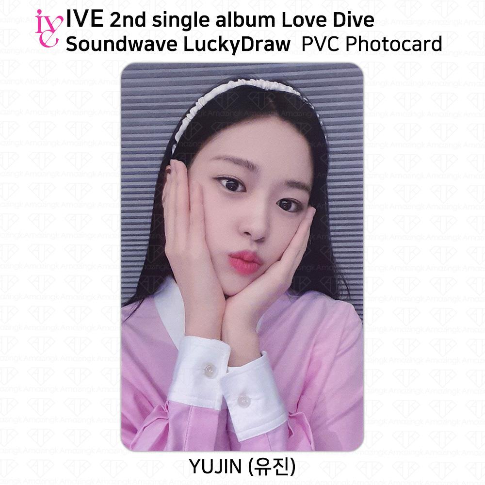 IVE 2nd Single Album Love Dive Sound Wave Lucky Draw Official Photocard Postcard