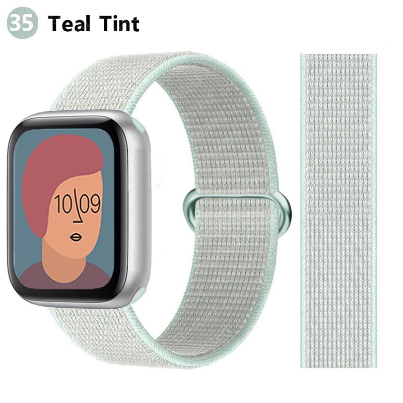 2pcs Straps For Apple Watch Band 44mm 40mm 45mm 46mm 42mm 49mm 41mm Nylon Loop Bracelet iwatch Series 10 9 8 7 6 5 3 se ultra 2