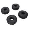 4PCS 1.9in 2.2in 120MM Rubber Rocks Tyres Wheel Tires for SCX10 90046 90047 RC Crawler Car