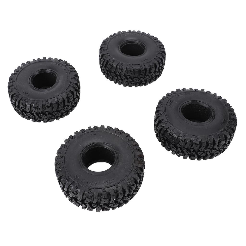 4PCS 1.9in 2.2in 120MM Rubber Rocks Tyres Wheel Tires for SCX10 90046 90047 RC Crawler Car
