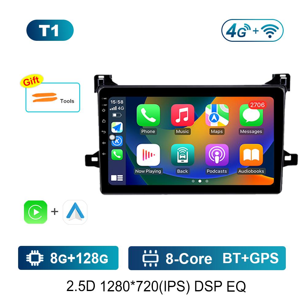 Android Auto Car Radio Multimedia Player 9 Inch for Toyota Prius XW50 2015 - 2020 WiFi GPS Navigation 4G Split Screen Head Unit