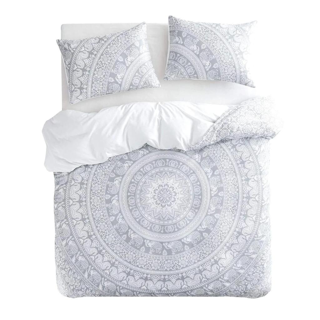 Comforter Mandala Galaxy Boho Chic Petal Flower Bohemian Meditation Gypsy Hippie Floral Retro Decor Women Gifts Queen Size