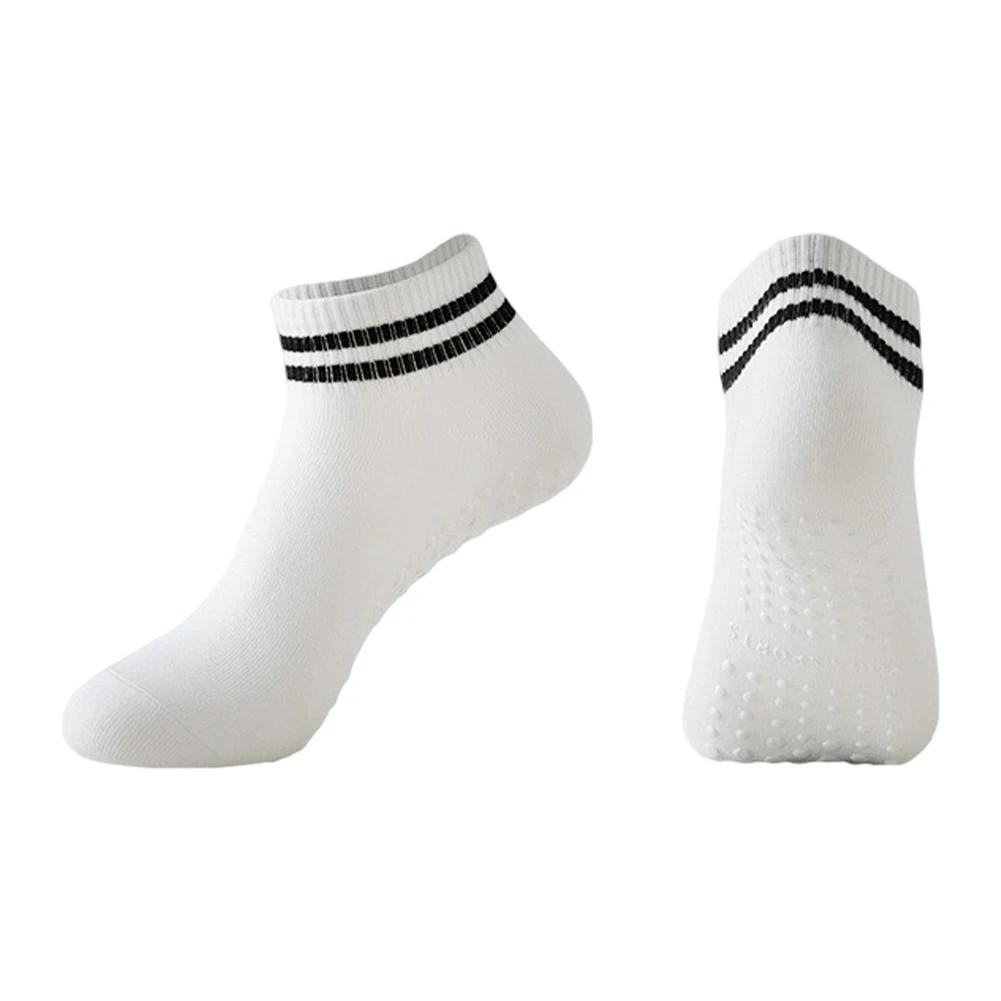 

Professional Yoga Socks Anti-Slip Silicone Dots Moisture Wicking Dance Pilates Cotton Socks Home Floor Socks Workout Accessories белый