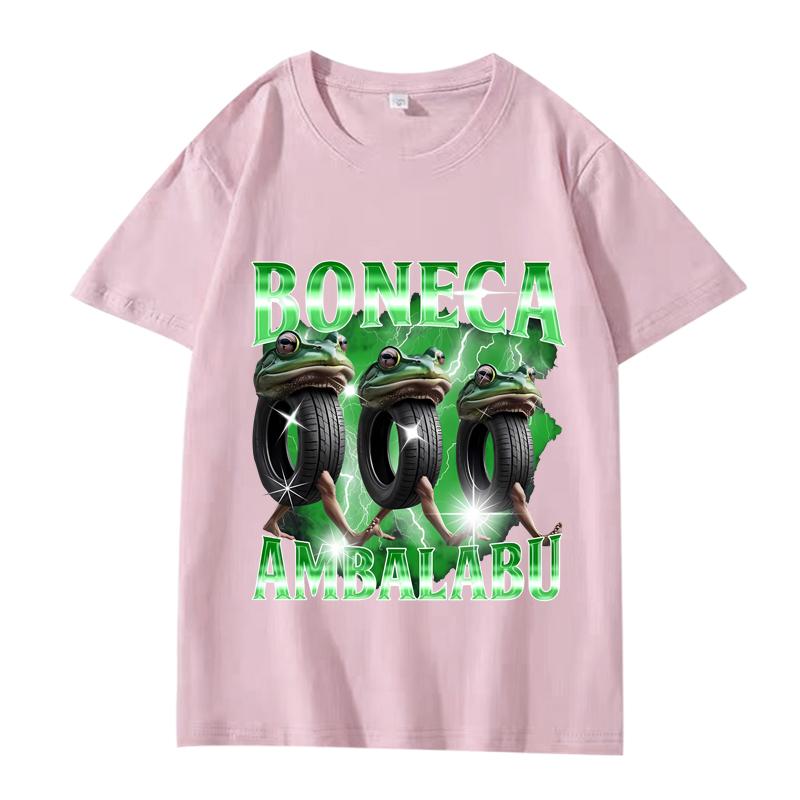 Boneca Ambalabu Brain Rot Italian Brainrot Meme T Shirt Men Women Oversized 100% Cotton  Summer Unisex Plus Sizetops