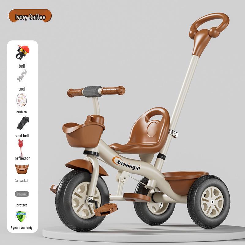 Children's Tricycle & Stroller: Infant Toddler Pedal and Walker