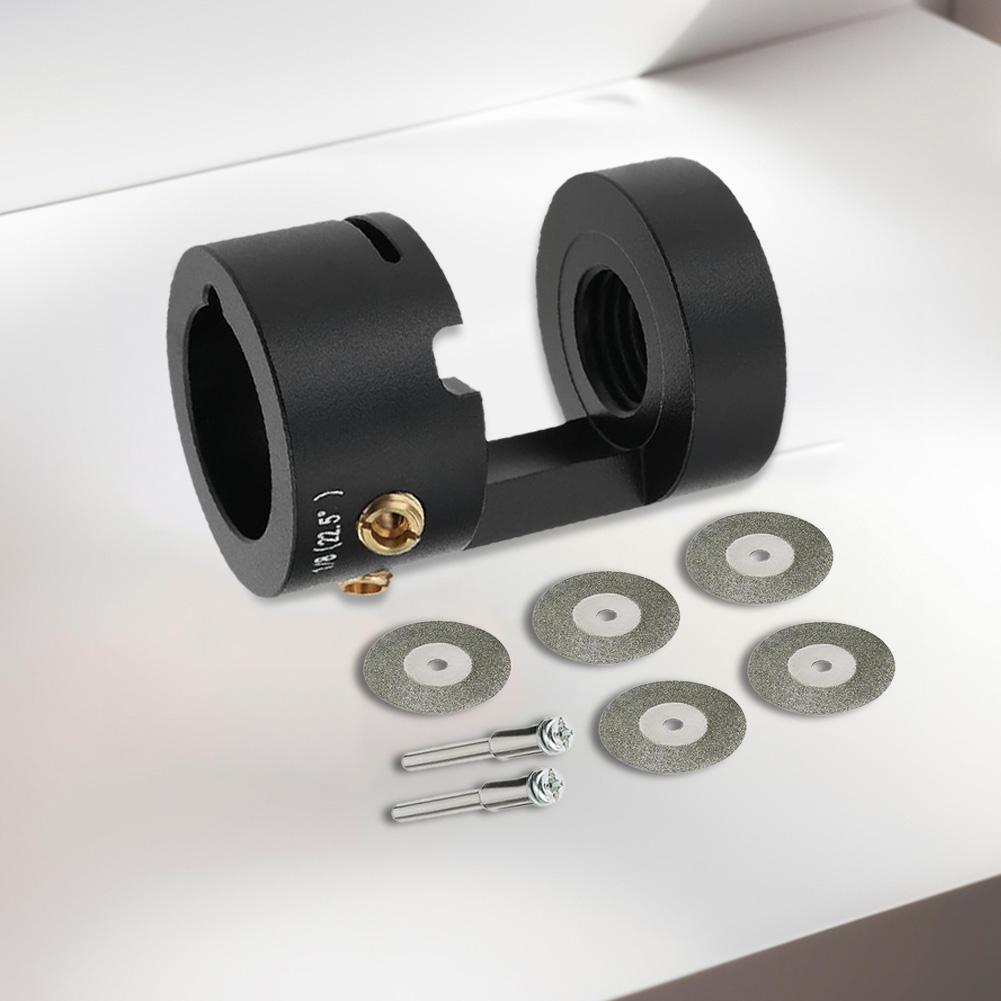 Tungsten Electrode Sharpener Grinder Head Multi Angle & Offsets with Wheels & Connecting Rod for Precision TIG Welding