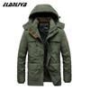 Fur Hooded Winter Parkas Men Plus Size 5XL 6XL Military Warm Fleece Cotton Parka Winter Jacket Men Windbreaker Overcoat