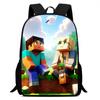 Minecraft Printed Backpack Children'S Elementary School Bag