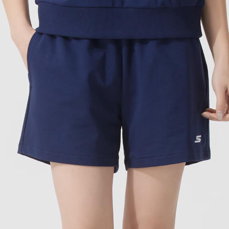 Skechers Comfort Sports Series Breathable Comfortable Versatile Casual Shorts Women Shorts Navy-Blue P225W030-00DU