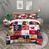MERRY Christmas Bedding Set 3D Printed Duvet Cover Set Soft Single Double Size Bed Set  Christmas Calendar Home Decorations