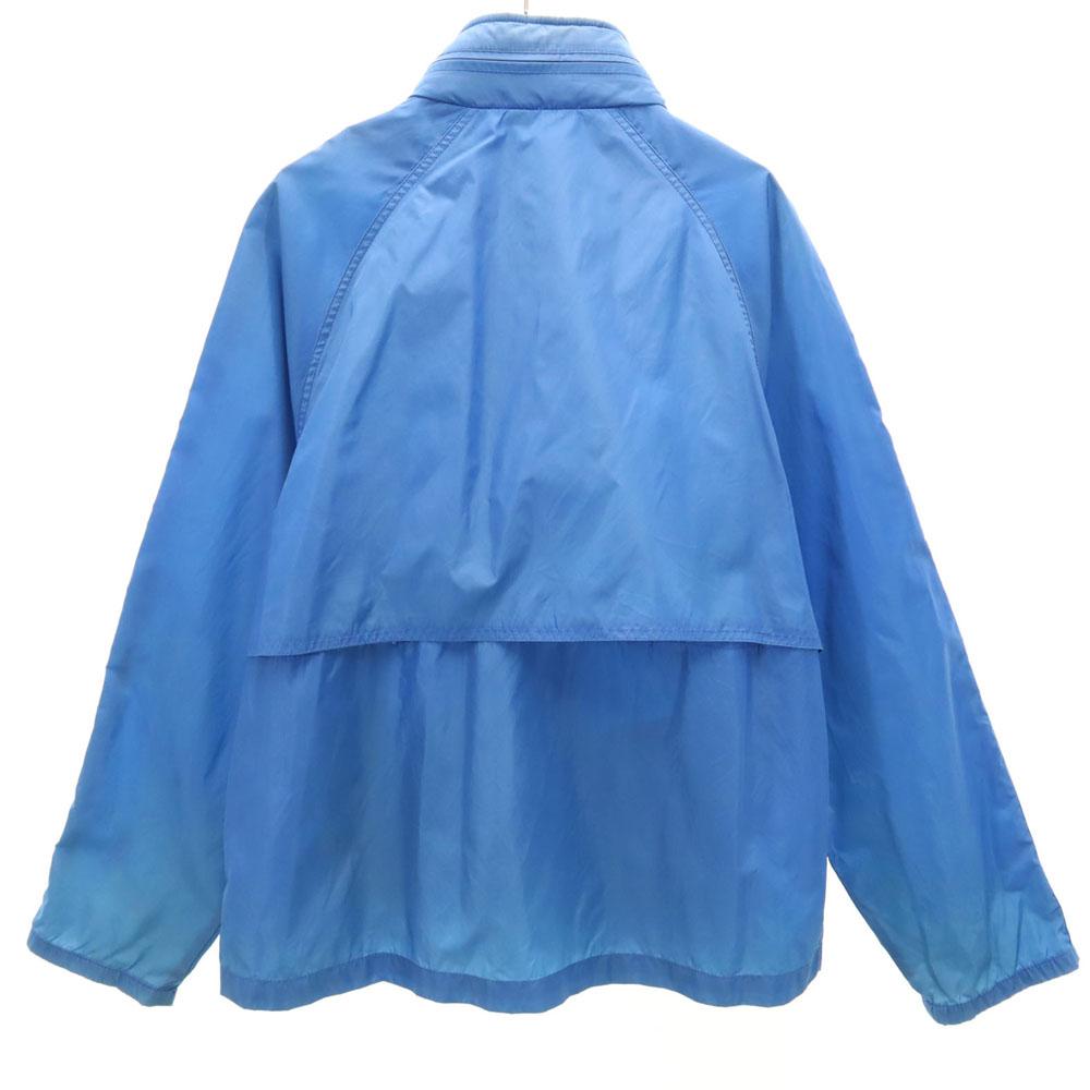 EDDIE BAUER 80s Vintage Black Tag Nylon Jacket L Blue Windbreaker Men's Used