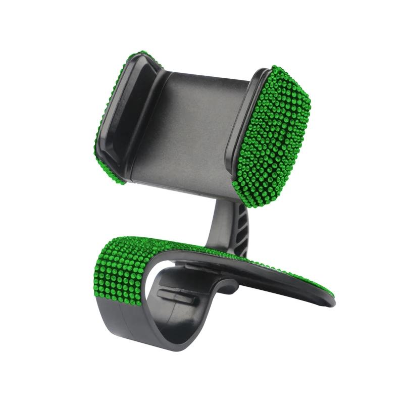 Diamond Crystal Car Phone Suction Cup Holder Fixed Multifunction Rotating Mobile Phone Mount Bracket Decor Car Bling Accessories