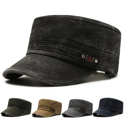 Frühling Herbst herren Military Caps Denim Schiebermütze Armee Visiere Hut Männer Training Cadet Caps